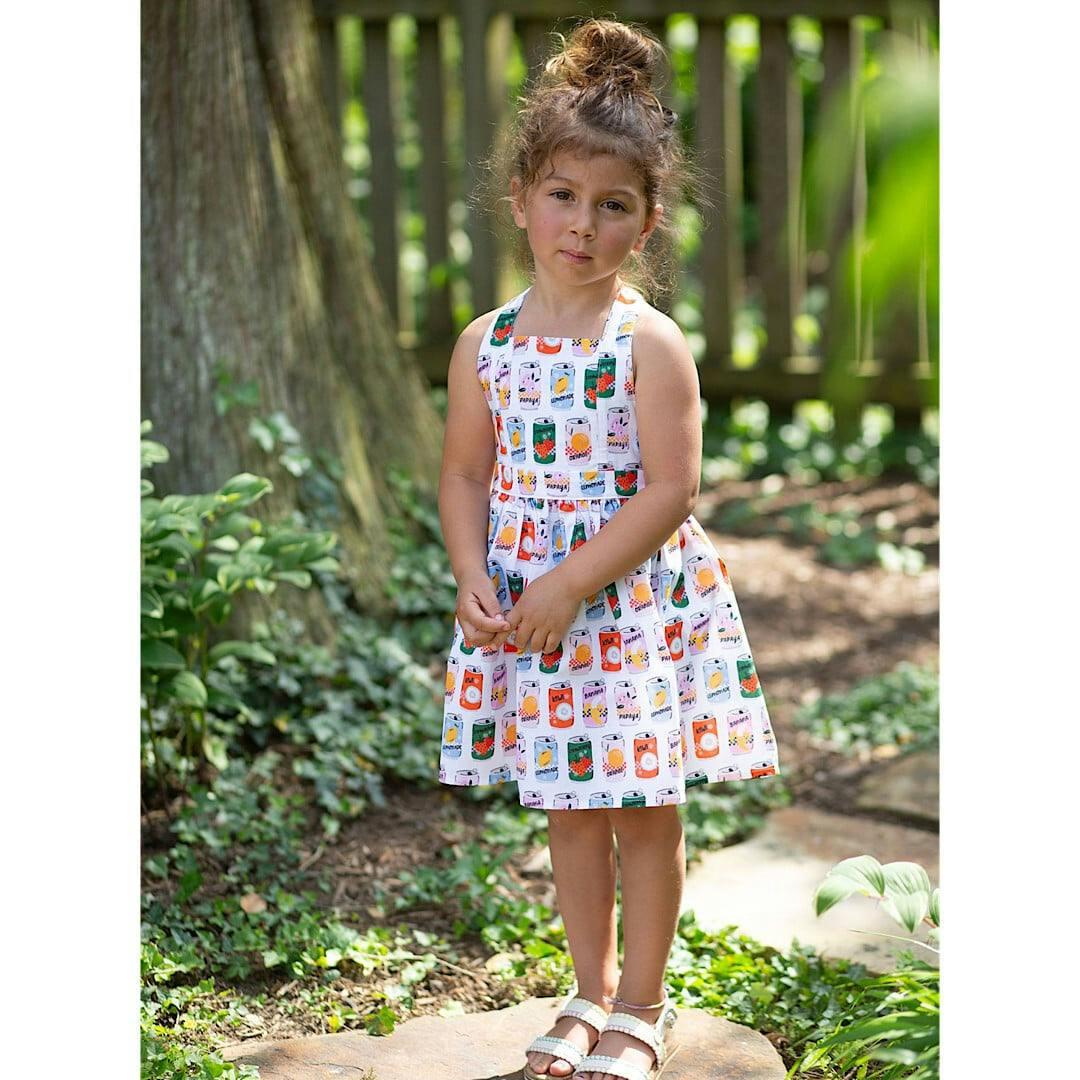 Tie Back Dress in Soda Pop