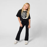 Black Cropped Logo T‑Shirt