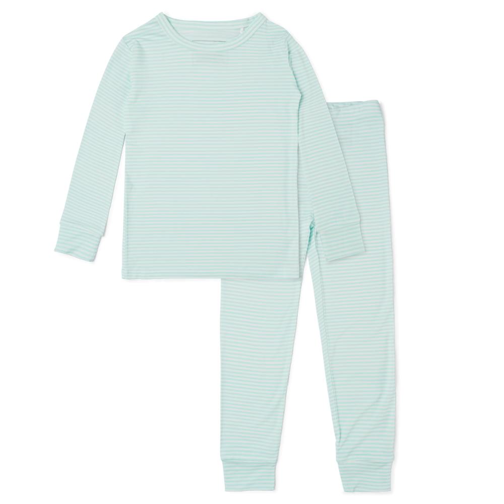 Cloud Stripe Bamboo Toddler Pajama Set
