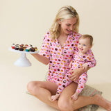 Baby Bamboo Romper - Pink Cupcakes