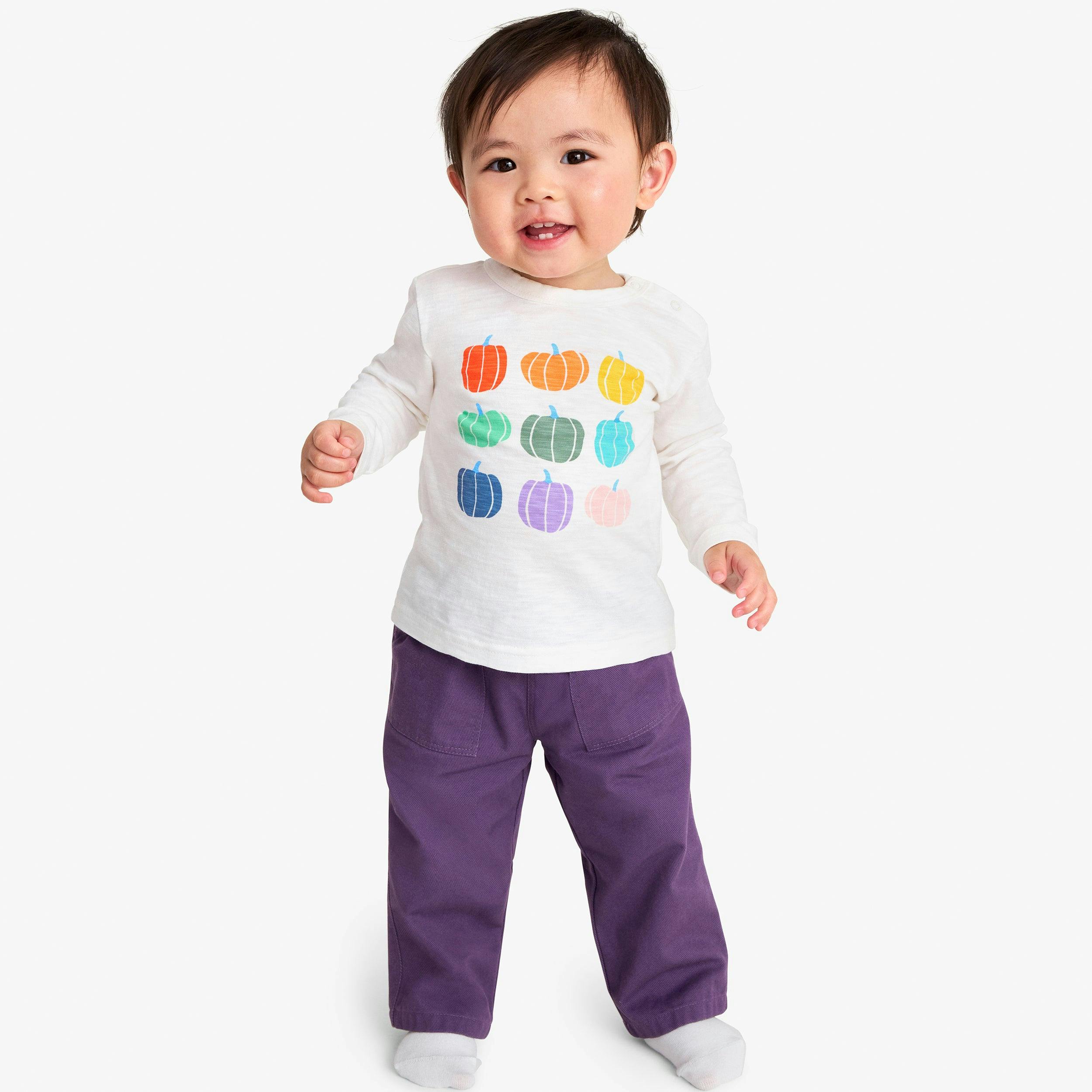 Baby cotton twill pocket pant