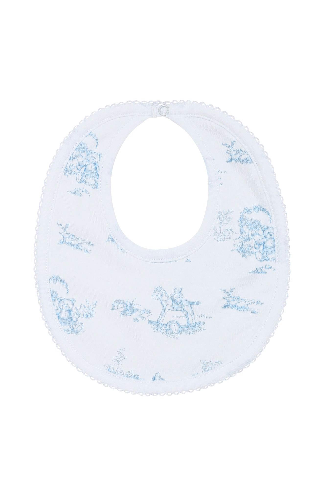 Toile Baby Bib