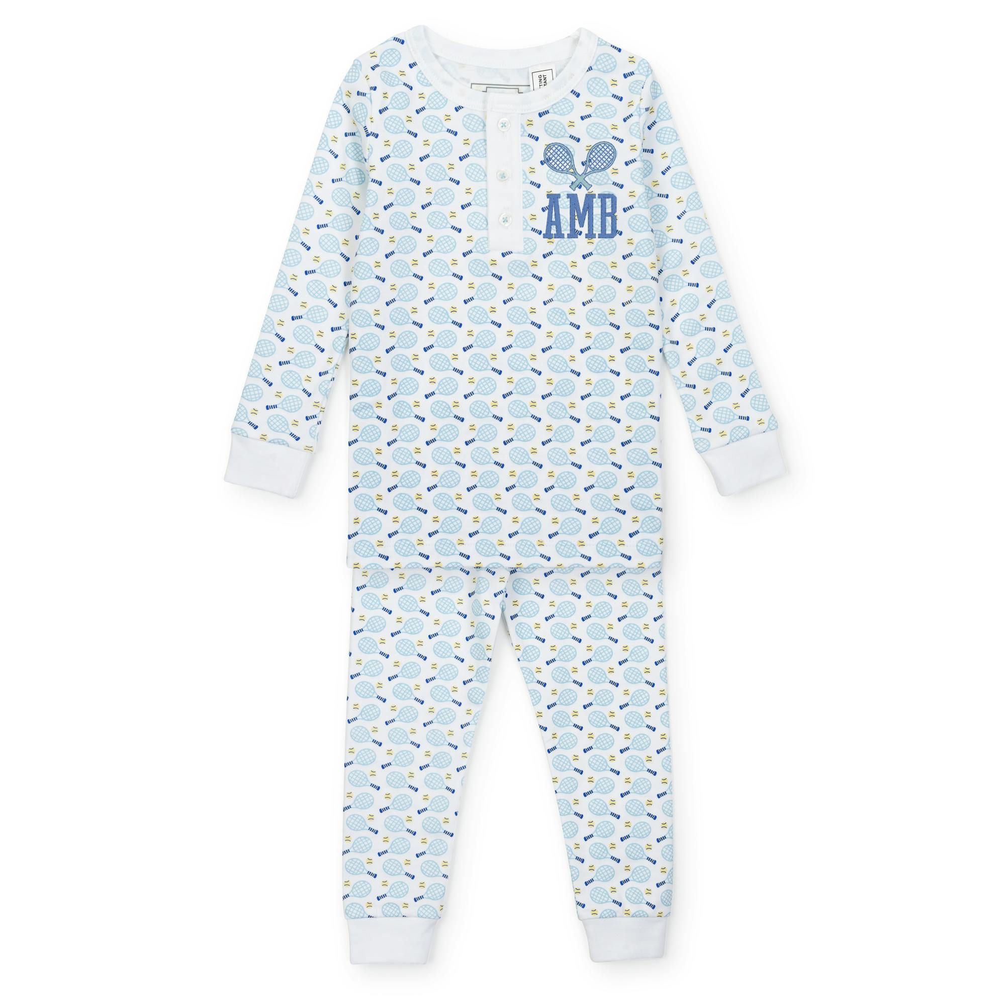 Jack Boys' Pajama Pant Set - Tennis Match Blue