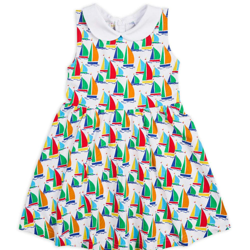 Sailboat Print Twirl Dress