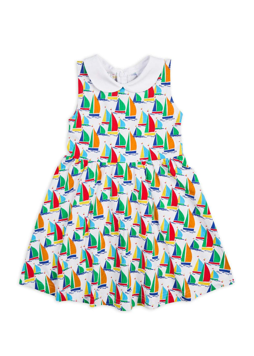 Sailboat Print Twirl Dress