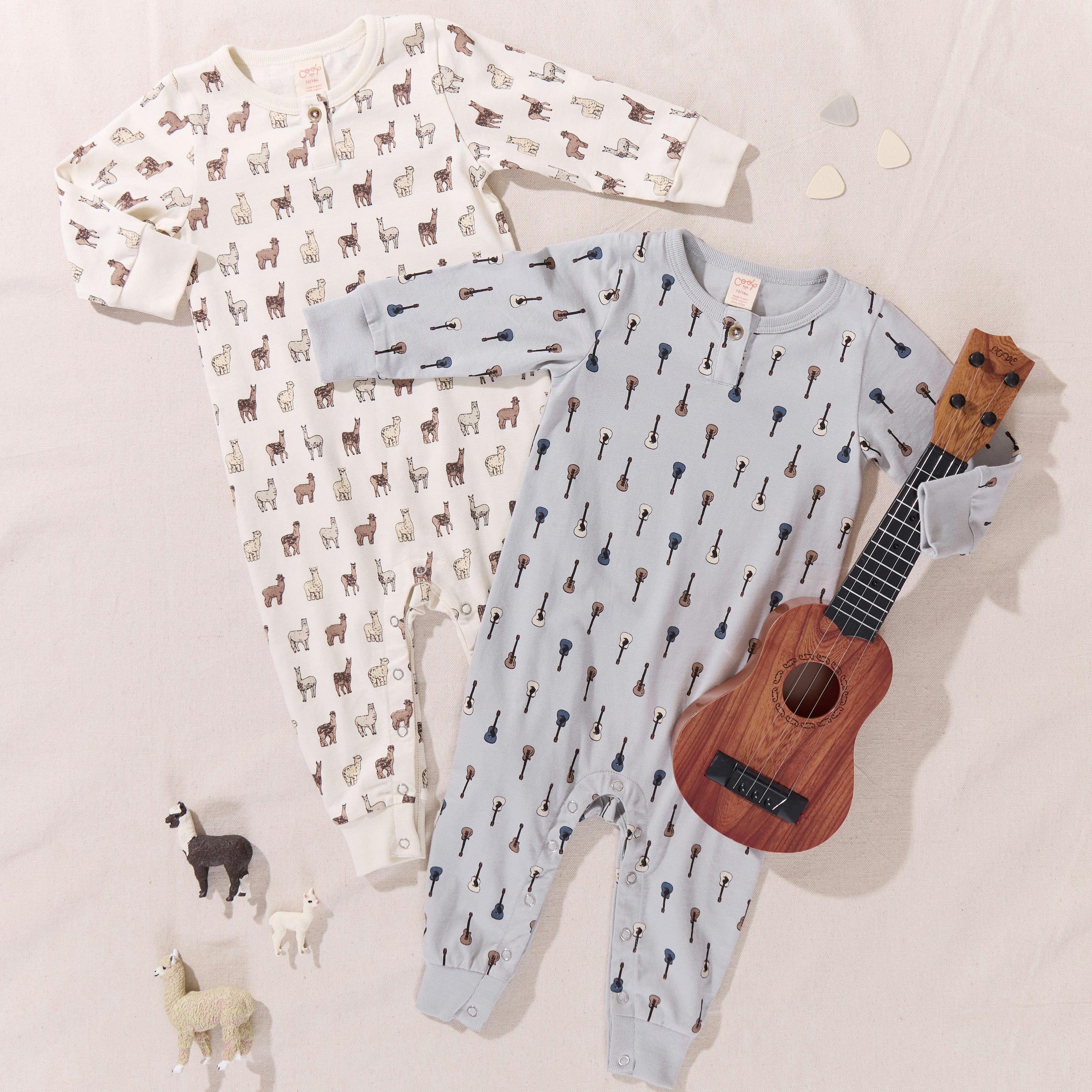 Baby Park Romper, Llamas And Alpacas