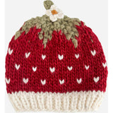 Strawberry Hat, Red and Cream