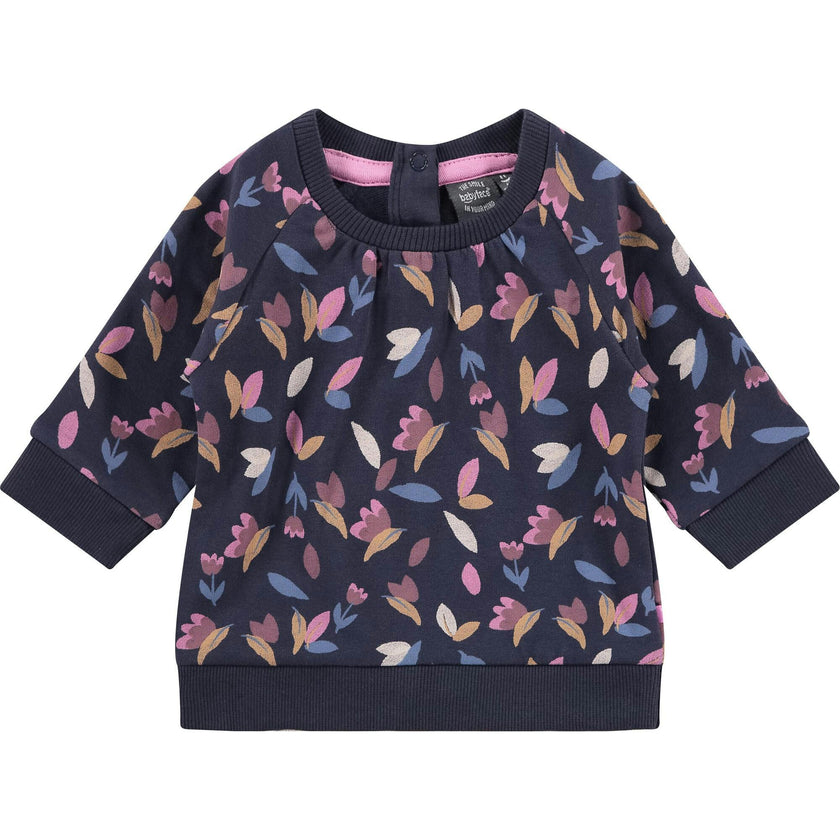 Allover Flower Print Sweatshirt