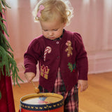 Baby Girls Constance Sweater - Holiday Patches