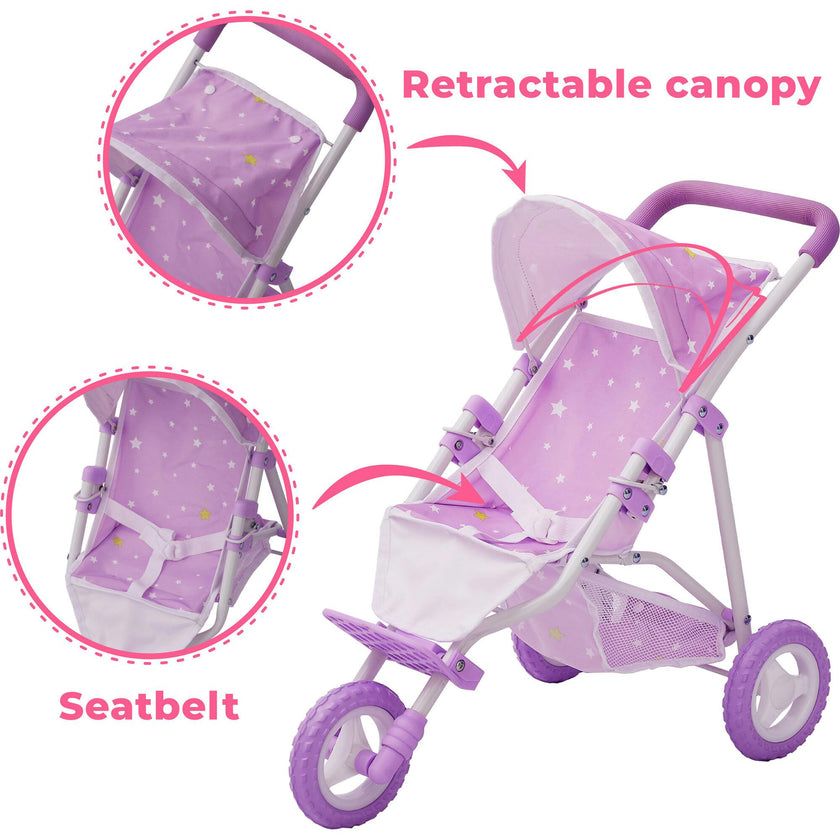 Olivia's Little World Doll Jogging-Style Stroller