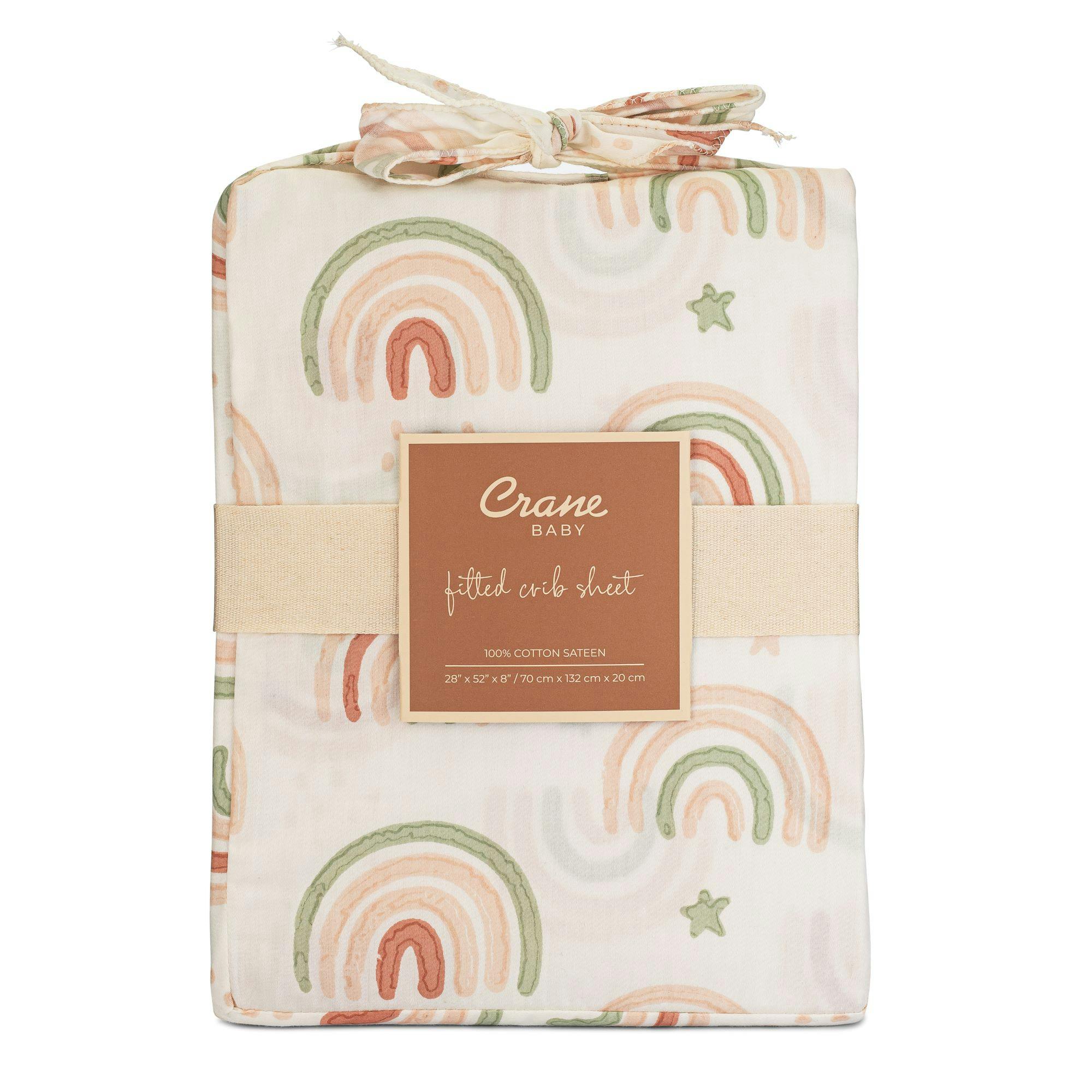 Parker Rainbow Cotton Fitted Crib Sheet