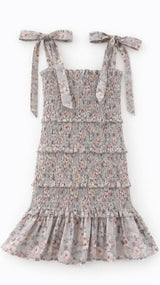 Reine Dress in Blush Meadow