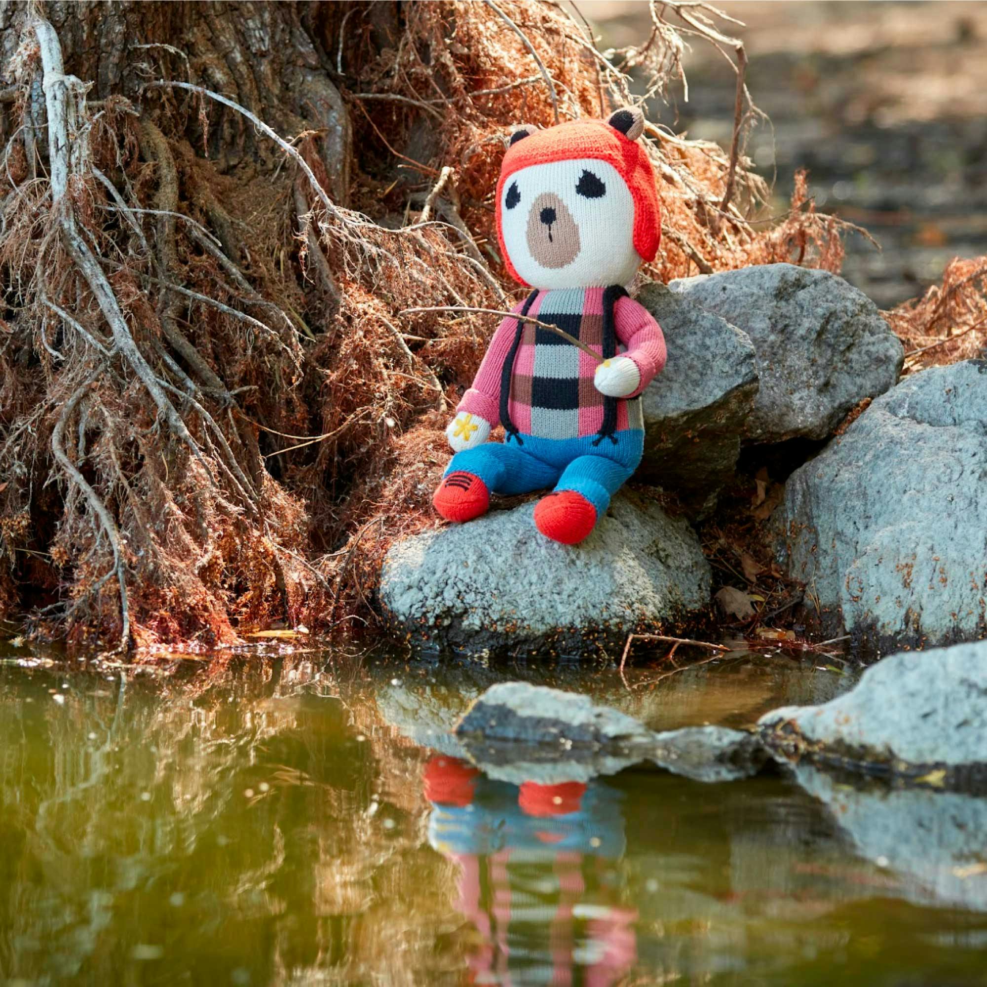 Bernard The Bear Stuffed Animal | Knitted Toy