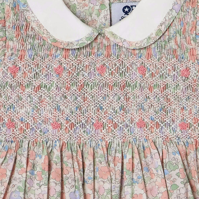 Hand-Smocked Baby Dress - Flora