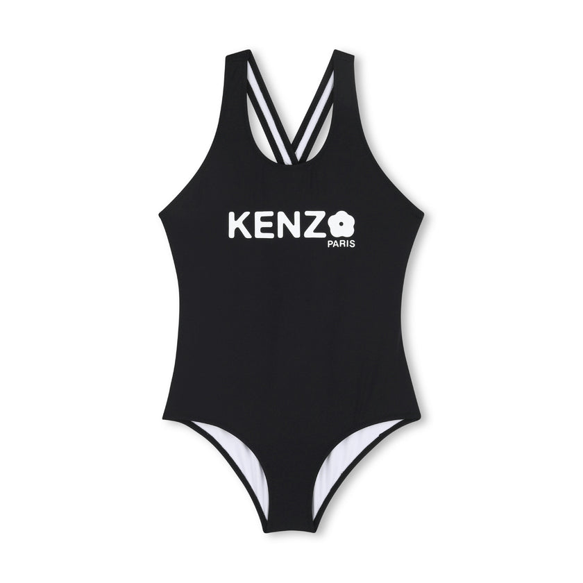 Black Kenzo One-Piece Swimsuit