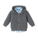 Infant 3-Piece Hooded Cardigan & Cord Set