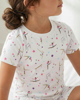 The Organic Short Sleeve Pajama Set [Gymnastics]