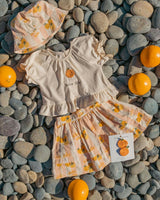 S/S Ruffle Skirt Set in Dolce Vita