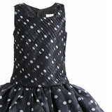 Black Calivra Polka Dot Dress