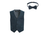 Navy Vest Bow Tie Set