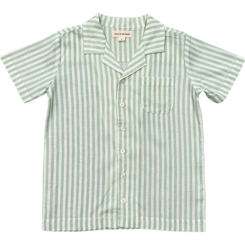 Boy's Linen Button Top