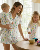 Organic Polo Pajama Set with Shorts [Bunny Hop]