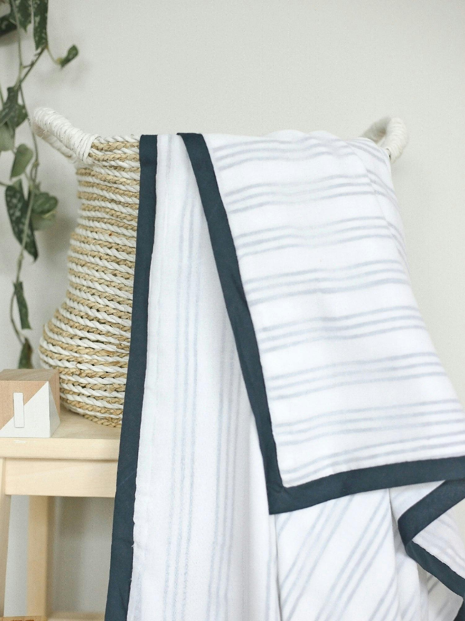 Block-Printed Receiving Dohar Blanket
