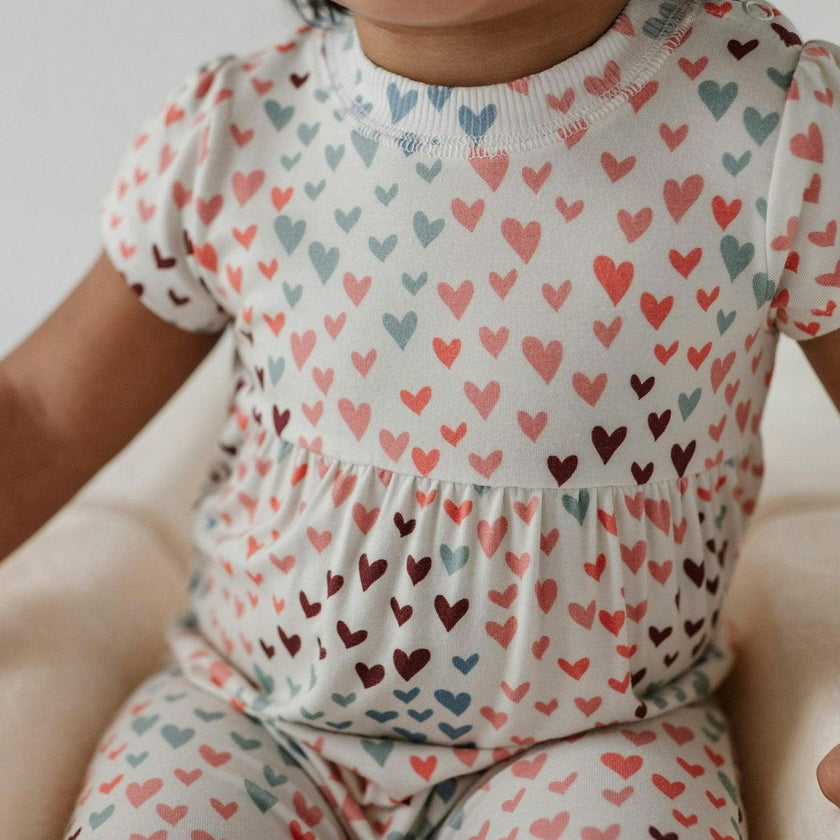 Baby Girl Short Sleeve Pant Romper