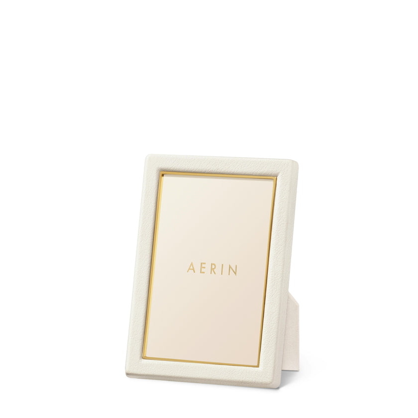 Piero Leather Frame, White