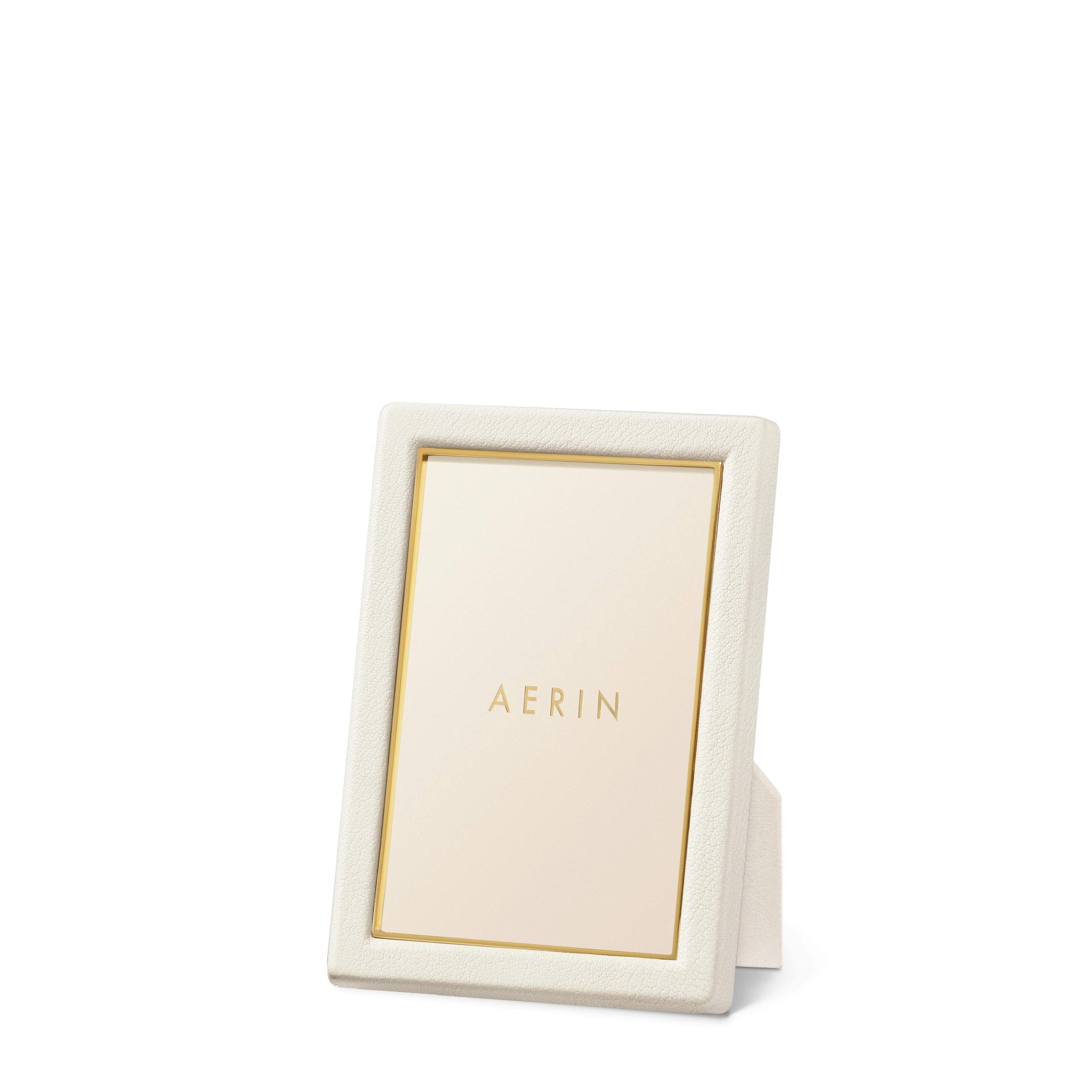Piero Leather Frame, White