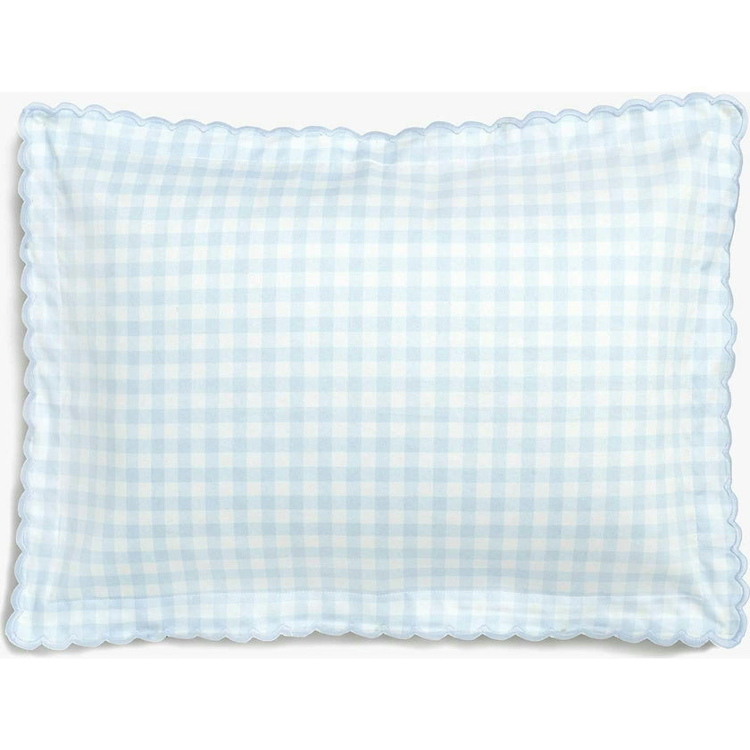 Picnic Gingham Toddler Pillow - Blue