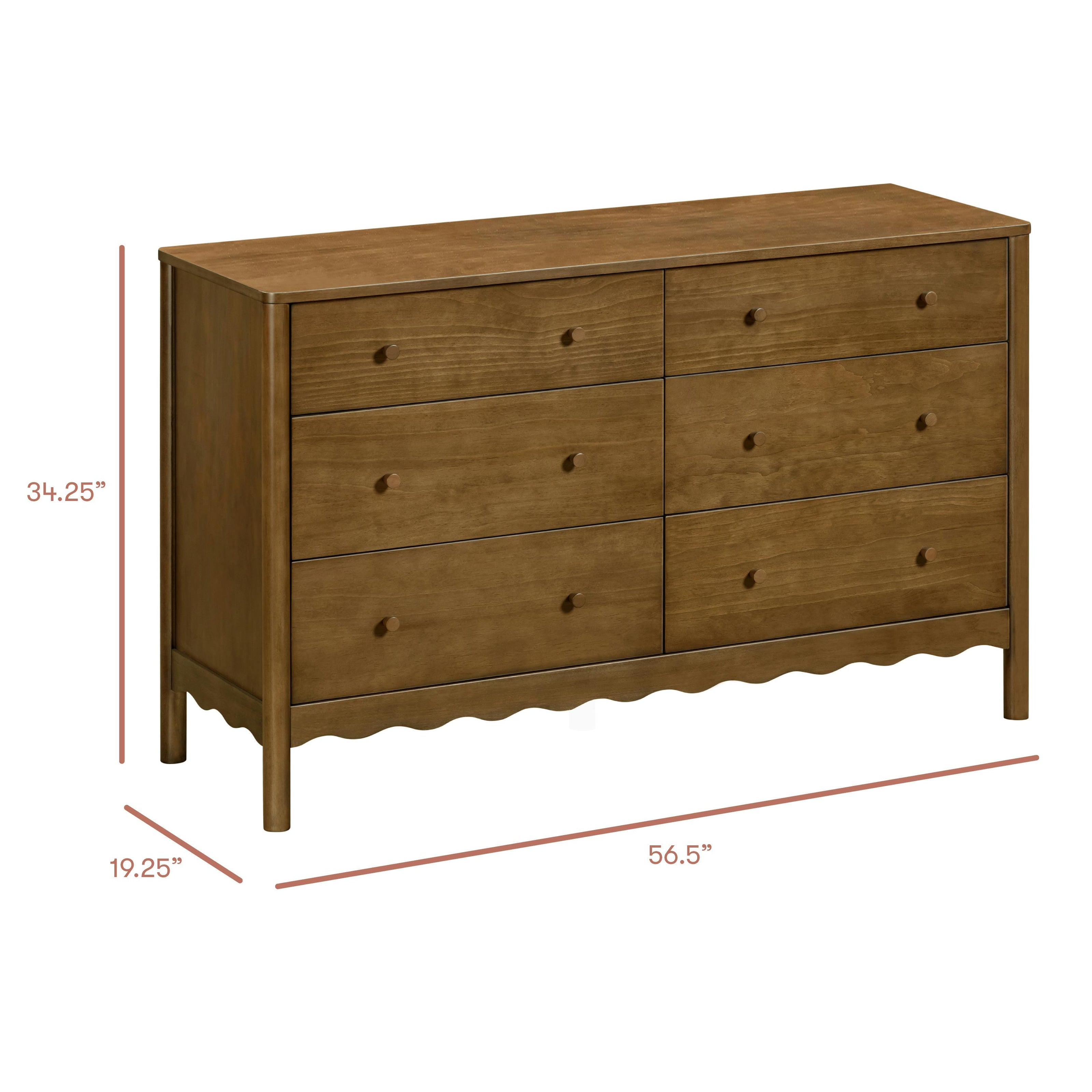 Swell 6-Drawer Wide Assembled Dresser (56