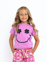 Flower Smiley Short Sleeve Tee
