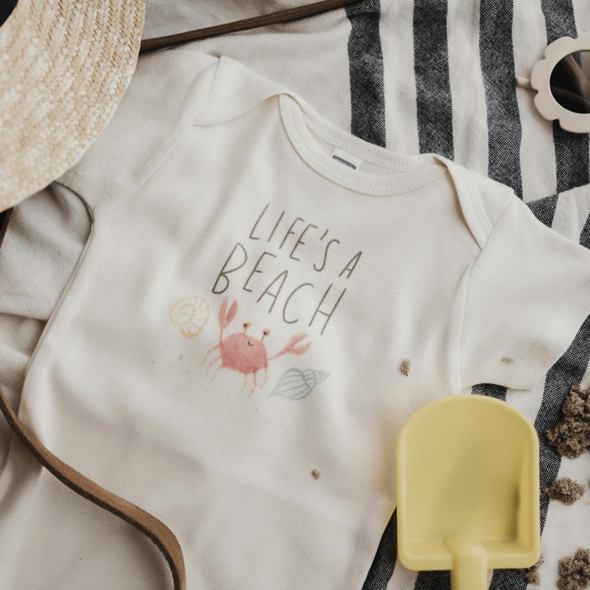 graphic bodysuit | life's a beach