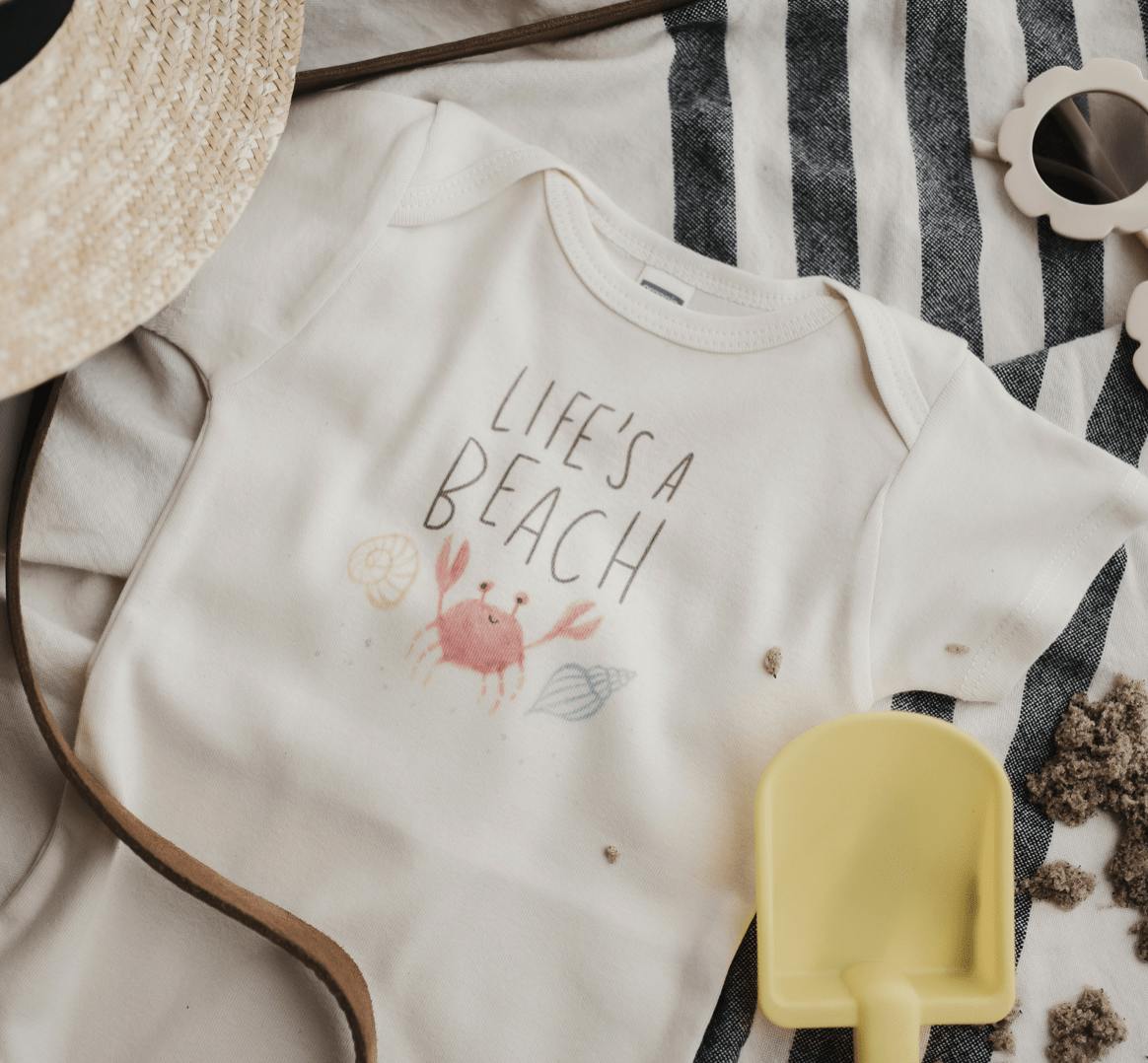 graphic bodysuit | life's a beach