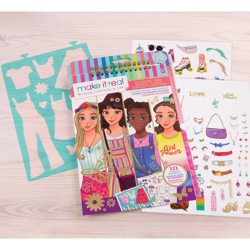 Fashion Design Sketchbook: Blooming Vibes