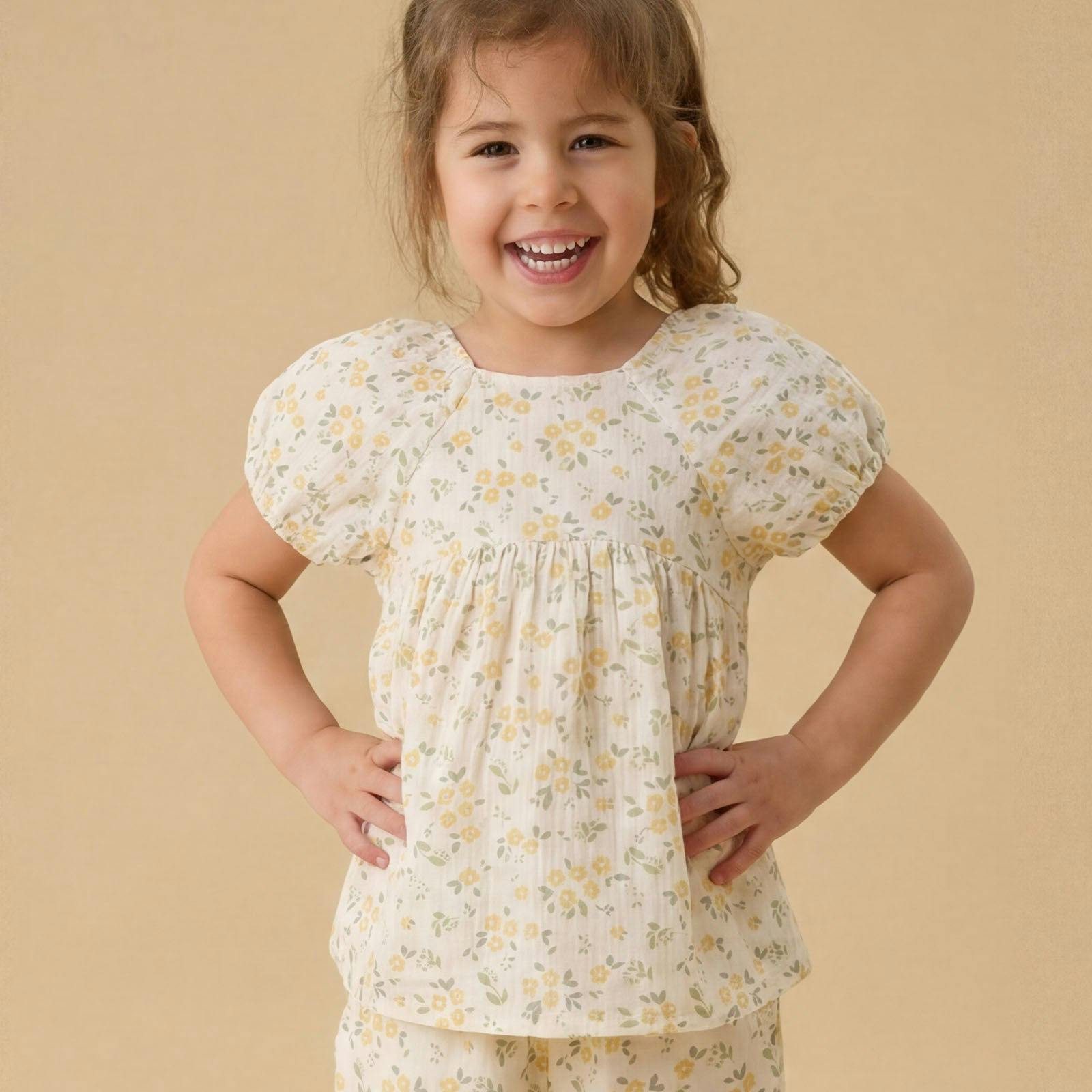 Floral Muslin Blouse