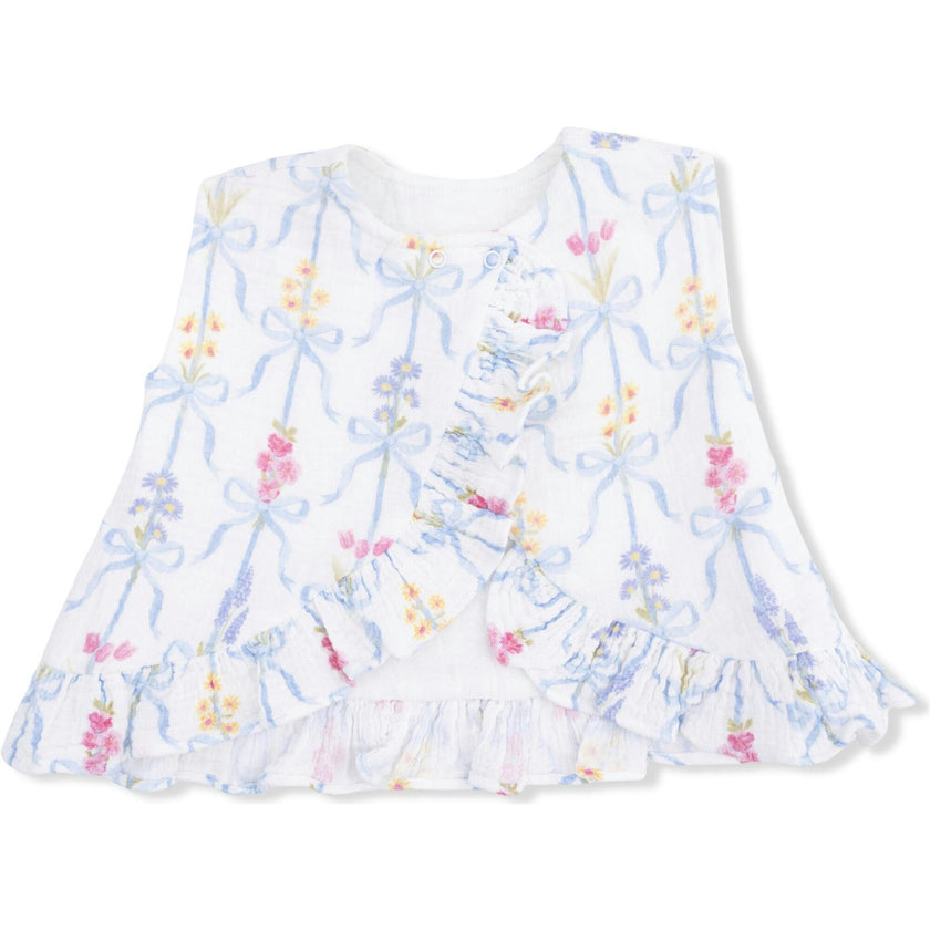 Ribbon Bouquets - Ruffle Back Top and Bloomer