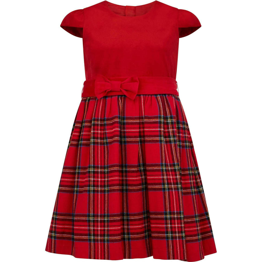 Diana Velvet & Tartan Party Dress