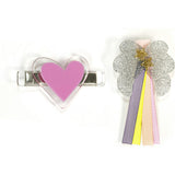 Lilies & Roses- Angel Wing Silver Clip