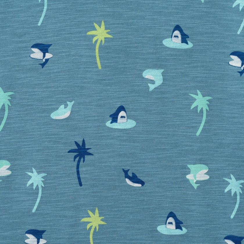 Boys Knit Buttondown Set | Tropical Vibes