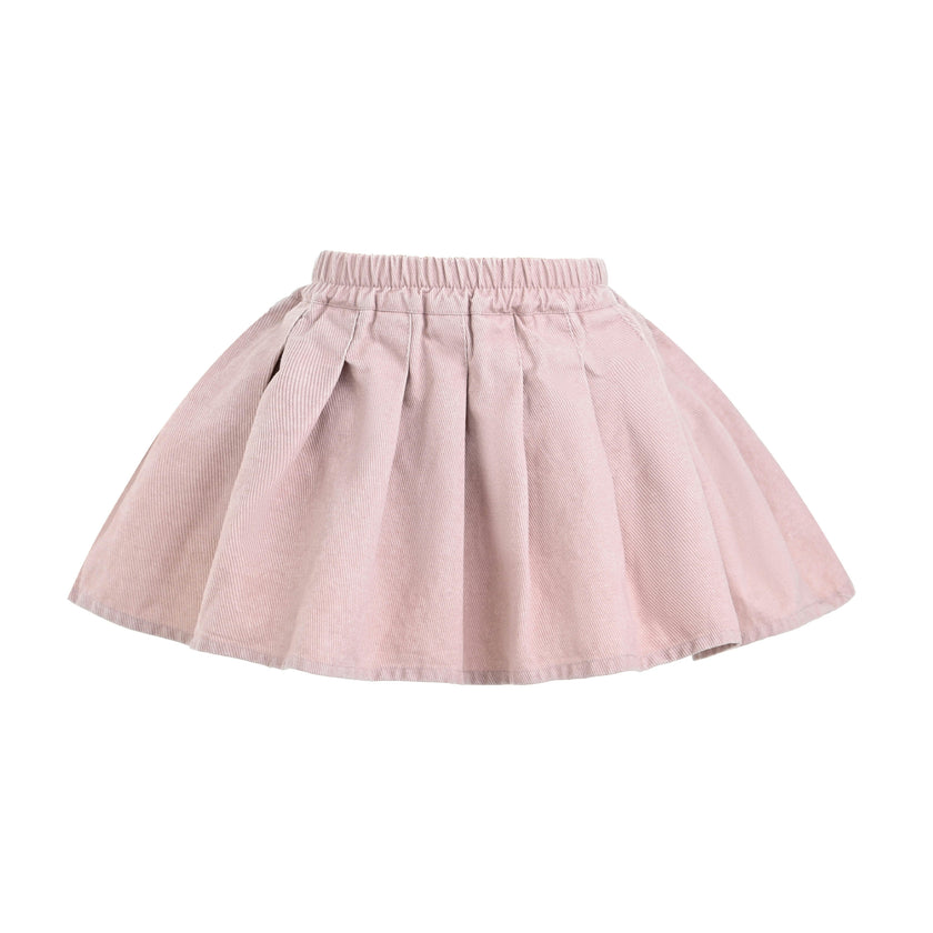 Light Pink Corduroy Skirt Set