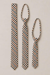 Ties in Chestnut Gingham