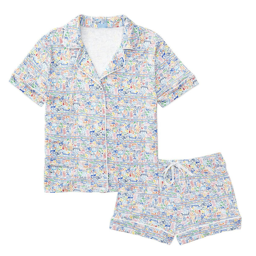 Cape Cod Women’s Button Front Short Pajama Set