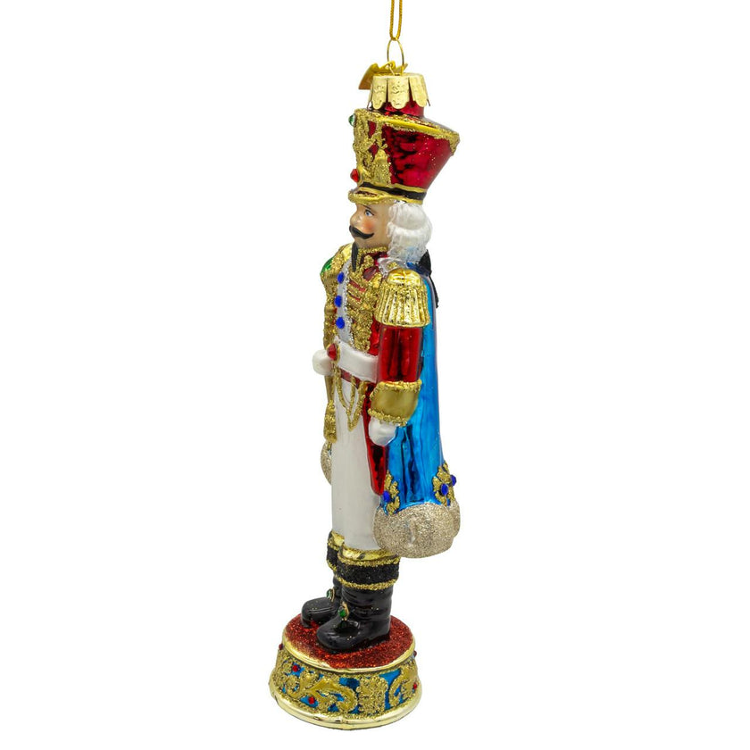 Kurt Adler Bellissimo Glass Elegant Nutcracker Ornament