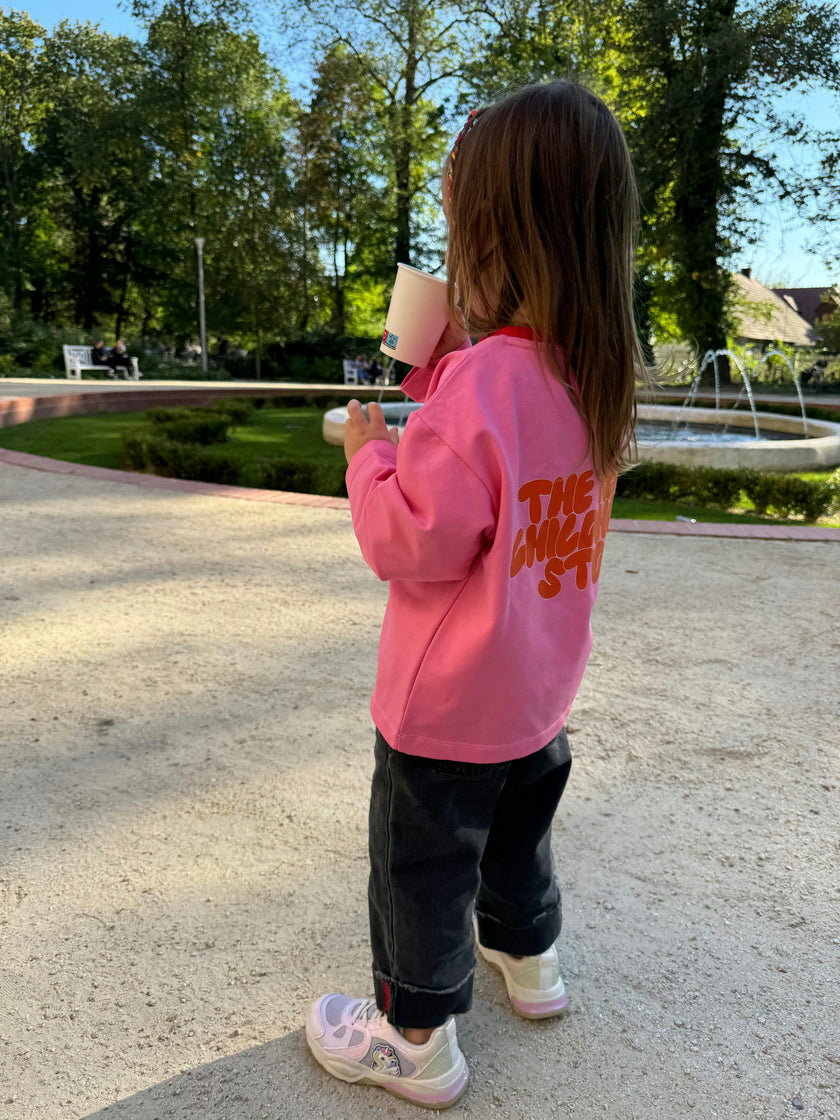 children's cotton longsleeve - candy pink