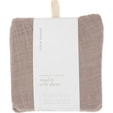 Organic Cotton Muslin Crib Sheet - Driftwood