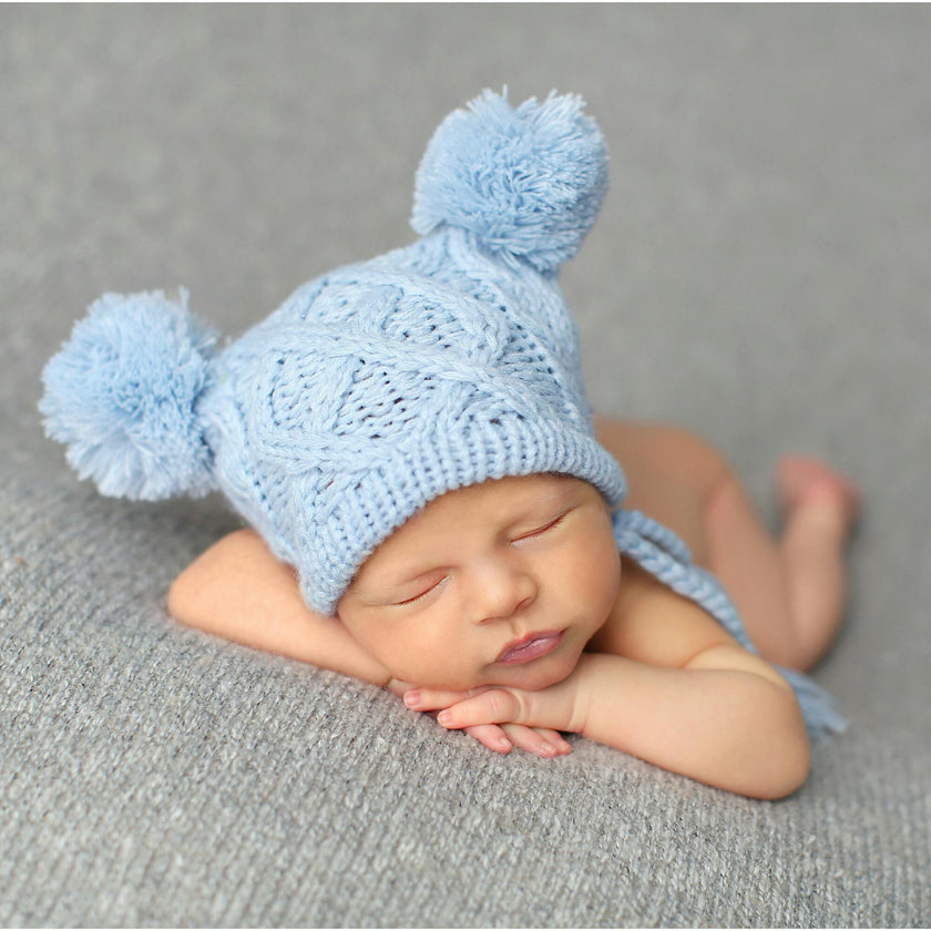Quinn Cable Pom Pom Knit Hat