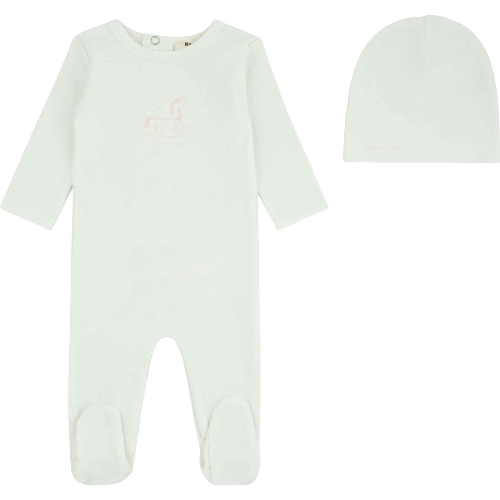 Rocking Horse Footie And Beanie, Girls