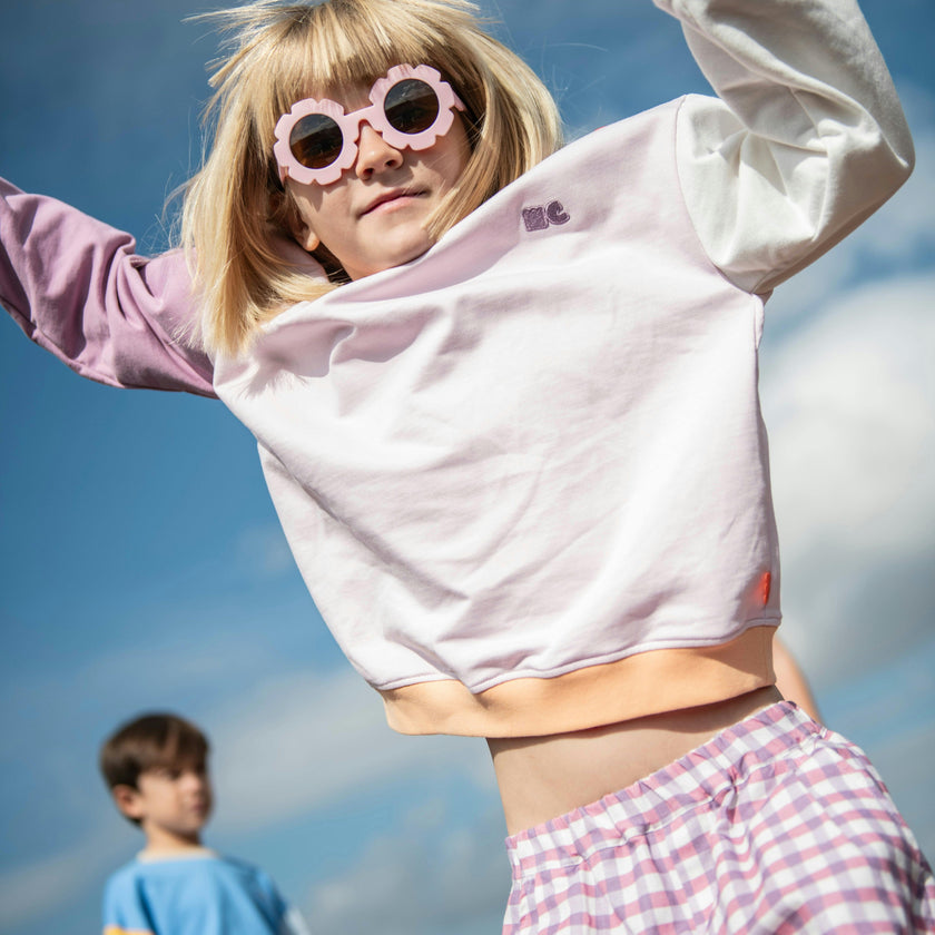 Lilac Colorblock Sweatshirt